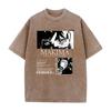 Chainsaw Man Manga Tshirt Makima Print T Shirt Men Women Wash Vintage Tees Clothing Summer Short Sleeve Pure Cotton Tshirt