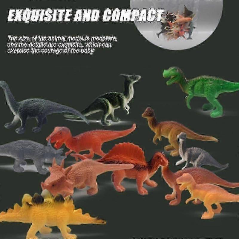 12pcs/set Mini Dinosaur Animals Insects Snakes Educational Toy For Kids Boy
