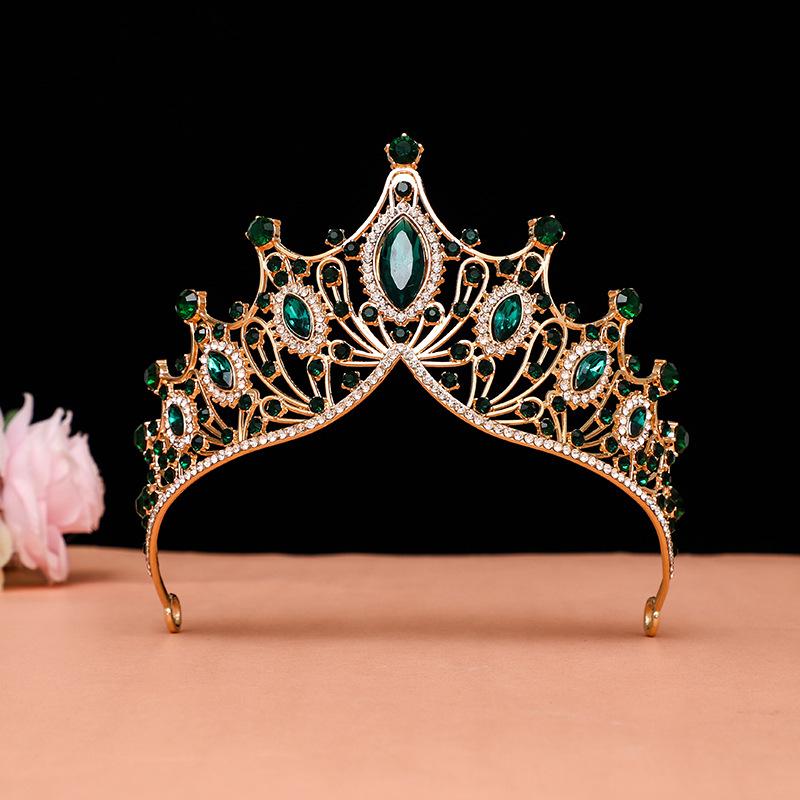 Bride's Crown Headband Wedding Korean Birthday Gift Adult Gift Crystal Crown Princess Dress Hair Accessory