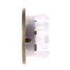 Plastic Brass Round Sink Bathroom Overflow Cover Hole Cap Insert Chrome Ring