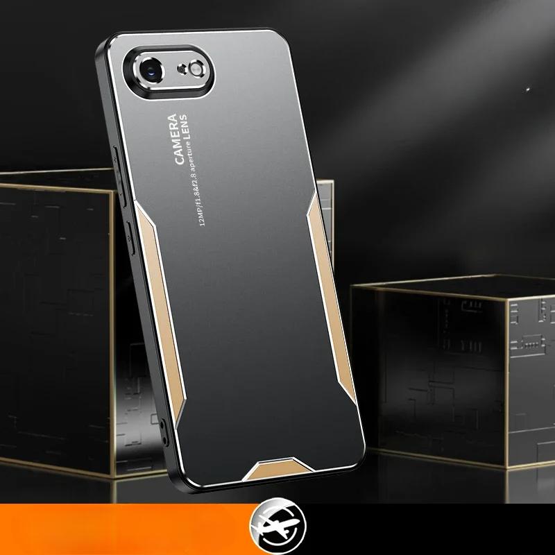 Capa protetora de câmera para iPhone 16E 16E, luxuosa, de liga de alumínio, à prova de choque, com amortecedor para iPhone 16E SE 4 5G SE4