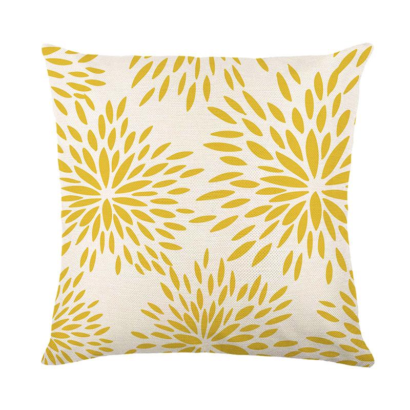 New Waterproof Pillow Cover, Three-proof, Fine Linen, Oil-proof and Stain-proof, Outdoor Geometric Line Printed Pillow Cover