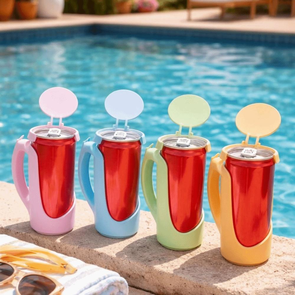 Cup Lid Coke Can Holder Multifunctional Handles for Beverages Can Energy Drink Holders For Cola