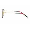 Gucci optical glasses [Available prescriptions] Fashionable, irregular-shaped frames, same style Black 53 dust bag + glasses case (random color)