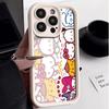 Explosive TEMU/Xiyin/TikTok Sanlio TK cat Hello Kitty for Apple 16 mobile phone case ladder
