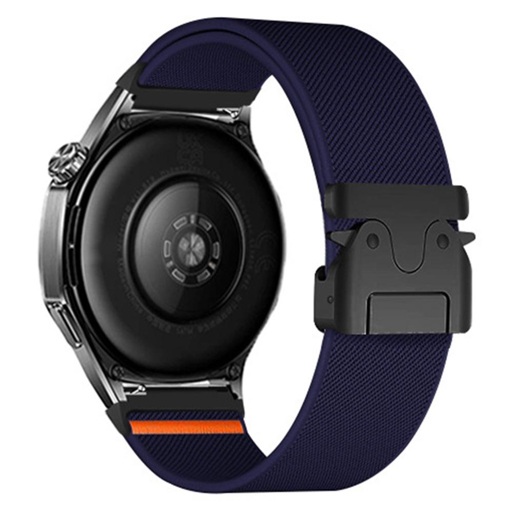 22mm Watch Band For Huawei Watch GT 5 Pro 46mm/GT 5 46mm/GT 4 46mm Elastic Nylon Braided Strap with Bull Head Umbrella Buckle