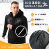 ROCKBROS Winter Cycling Long and Suitable for Temperatures from To To Men's Jersey, Sleeve, Fleece-Lined, Windproof, Cold-Resistant, 2°C 15°C (43°F