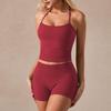 New Soft Touch Beauty Back Underwear Yoga Set Pilates Quick-drying Fitness Shorts Two-piece Set