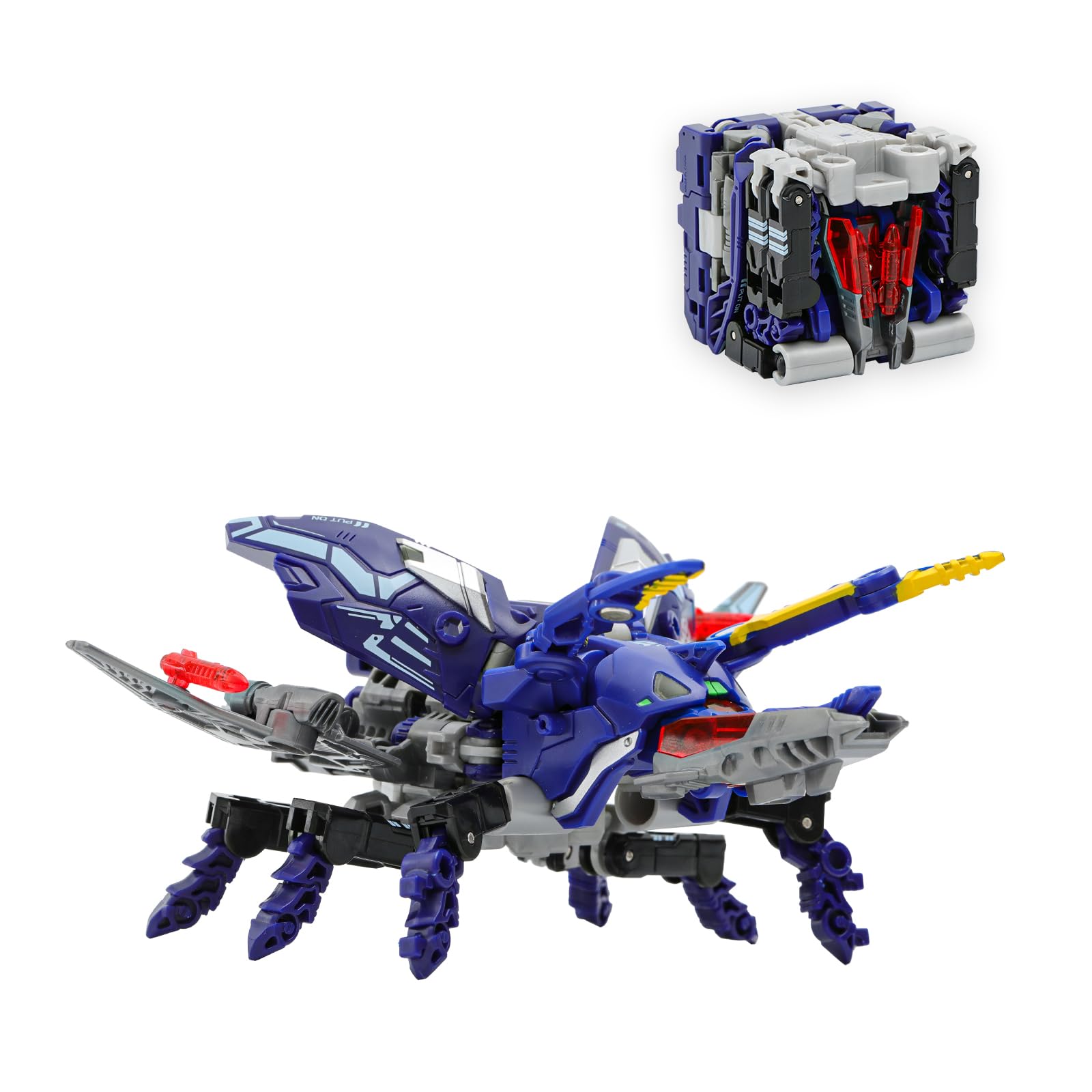 

BEASTBOX BB-36 52TOYS NIGHTCRAWLER Transforming Toy, Cube to Beetle, Highly Articulated Action Figure, Transforms into a Mecha Beast, Animal, or