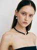 Sosoo Onyx N Natural Pearl Drop Earrings