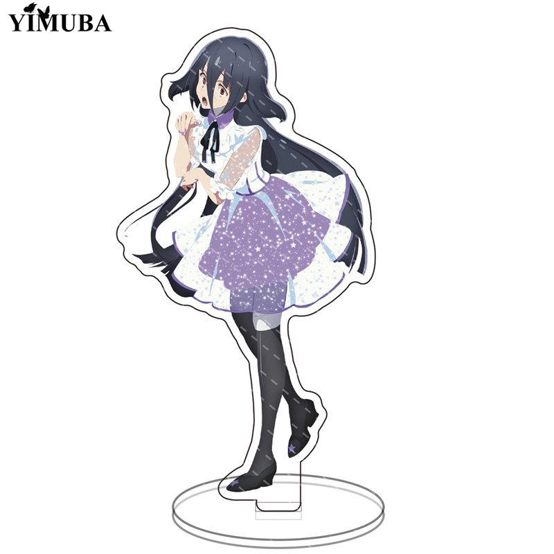 ZOMBIE LAND SAGA Two Sided Acrylic Stand Figures Model Plate Hoshikawa Lily Minamoto Sakura Standing Sign Desk Decor