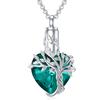 Herzbaum Halskette Gedenkschmuck Geschenke für Frauen Mädchen