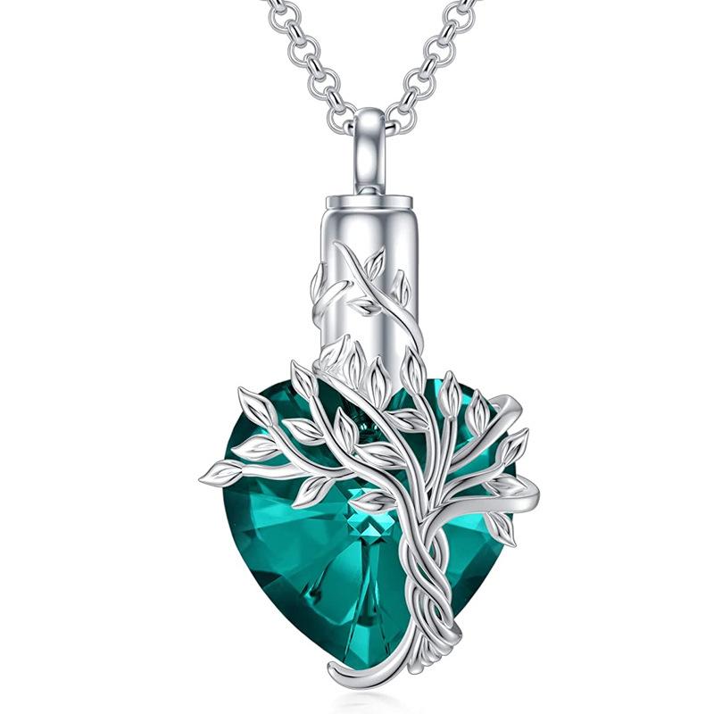 Herzbaum Halskette Gedenkschmuck Geschenke für Frauen Mädchen