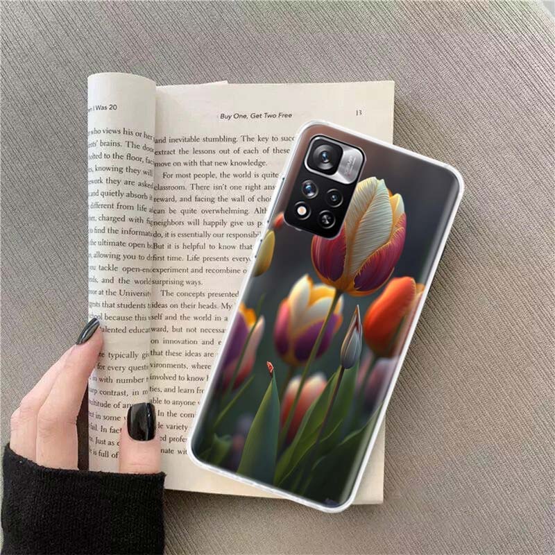 Tulips are Already in Full Bloom Phone Case For Redmi Note 13 12 Pro Plus 14 15 Pro 5G 11 11T 11E 11S 10 Pro 10S 9 9S Cover Cell