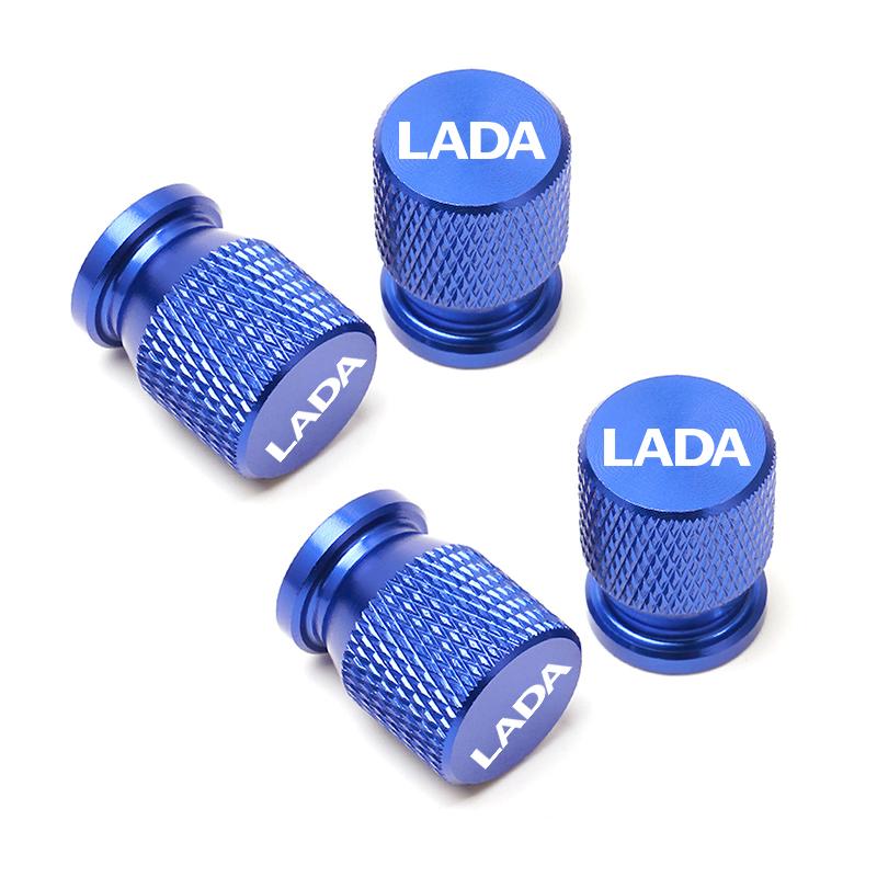 For Lada Niva Vesta Samara Kalina Largus Priora Xray Granta Car Wheel Tire Valve Caps Tyre Stem Covers Airdust Waterproof