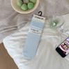Sock - Summer Lightweight Multi-color Embroidered Flannel Mid-Calf Socks Trendy Stackable Socks Without Bones