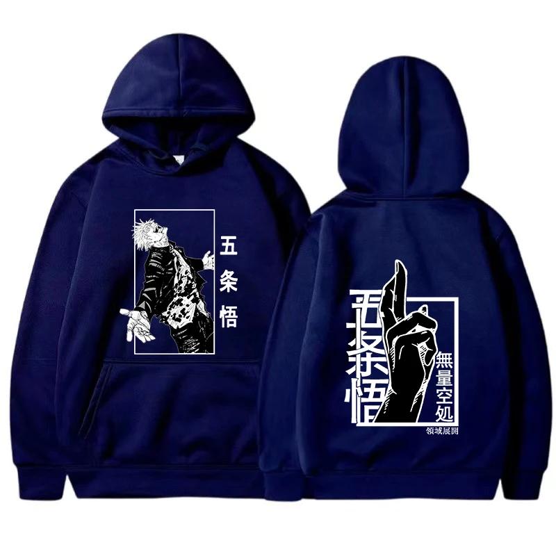 New Spring Autunm Men Hoodie Japan Jujutsu Kaisen Gojo Anime Women Fashion Unisex Manga Gojo Satoru Graphic Printed Hoody