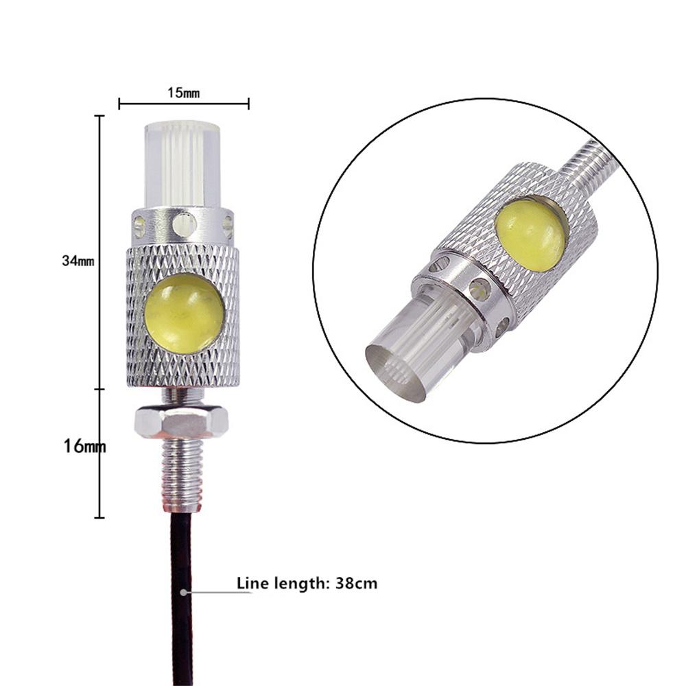 

New 2Pcs 12V Car Motorcycle Universal LED License Plate Lamp White Light Bolt-on NEW