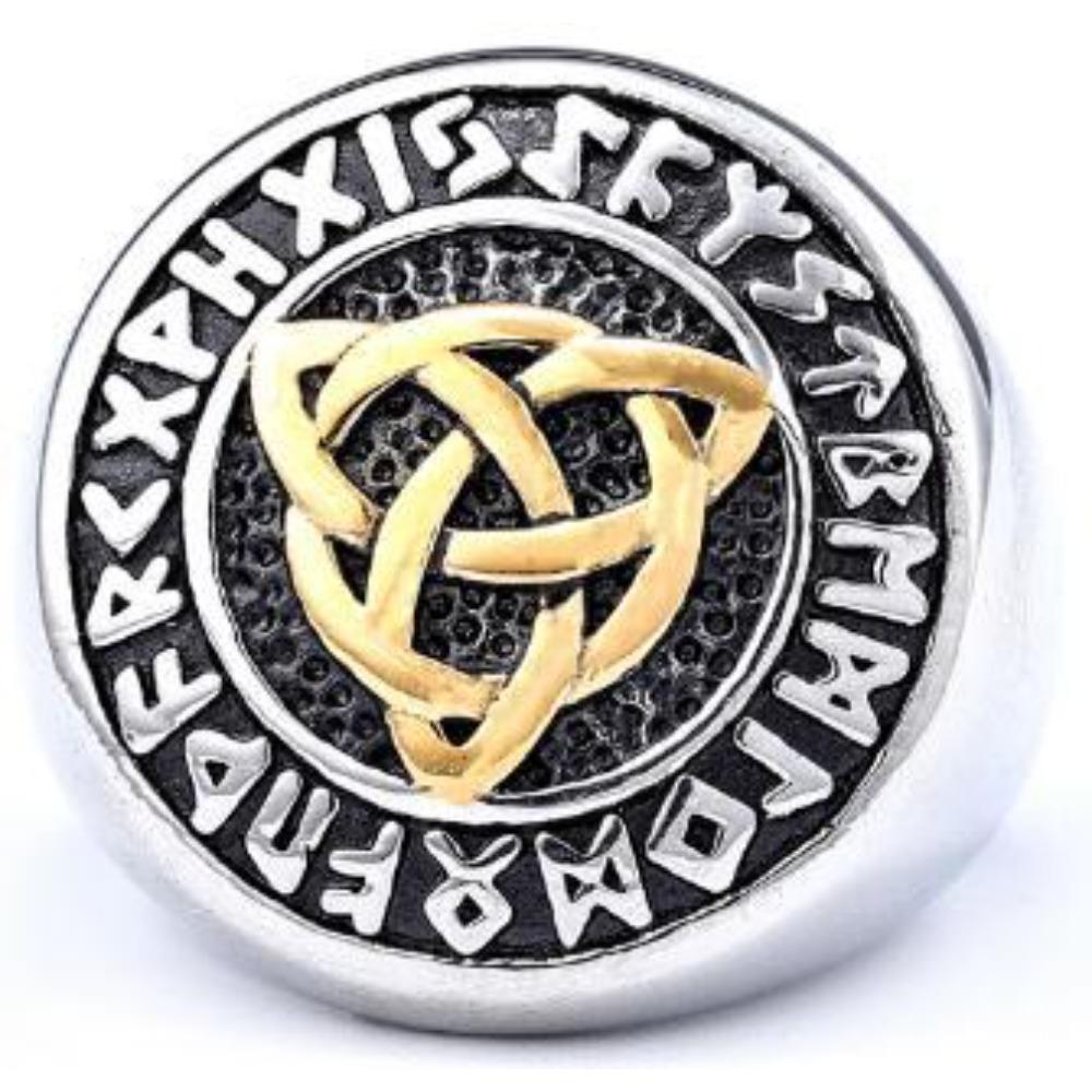 Nordic Vintage Ring Titanium Steel Rust Free Fashion Jewelry for Women Men Trendy Accessories