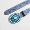 Girl Belt Cowgirl Embossed Waist Belt Rock and Roll Retro for Jeans Dress