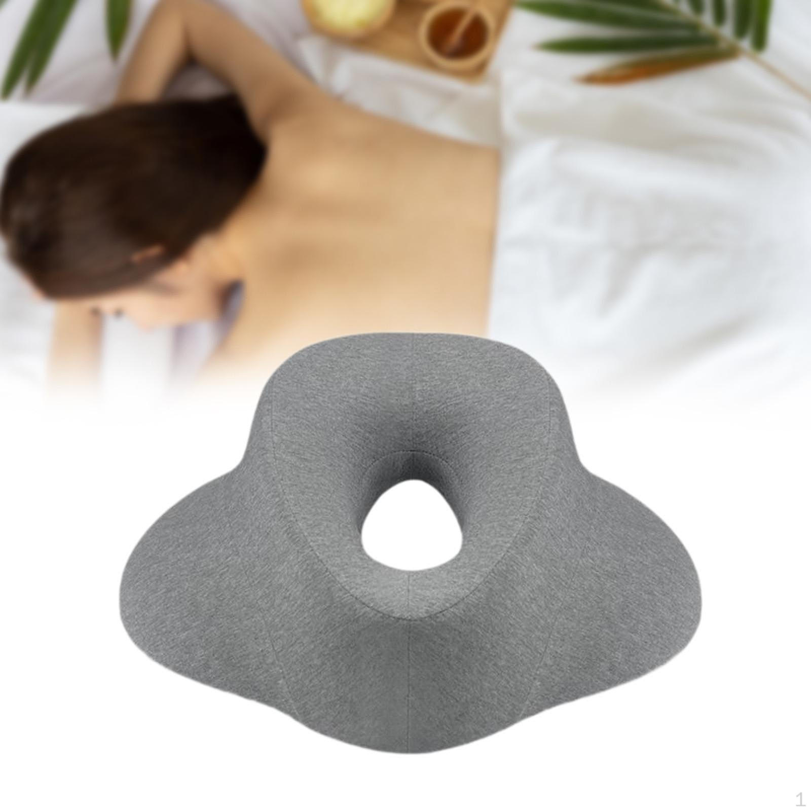 Подушка для массажа в салоне дома комфортная подушка для поддержки головы для положения лицом вниз серый 3650₽