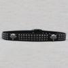 Pointed Rivets Cowhide Belt Men's Japanese Buckle Wolf Head 3D Decoration Women's Belt Punk Style