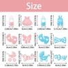 12Pcs Pink And Blue Glitter Boy Or Girl Cupcakes Gender Revealing Party Cake Decorations Baby Party And Birthday Party Supplies