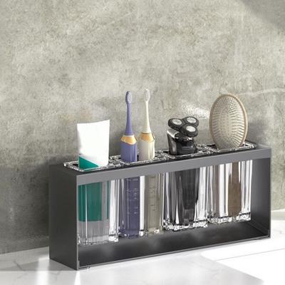 Carbon Steel Electric Toothbrush Holder Large Capacity Cutlery Drain Rack Utensil Holder  Razor