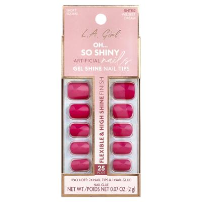 Unghie Artificiali Oh So Shiny, Punte per Unghie con Finitura Gel, GNT152 Wildest Dream, Kit da 25 Pezzi
