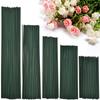 50pcs 15-40cm Artificial Green Flower Stem Sticks With Wire Stem DIY Floral Material Handmade For Wedding Home Decoration