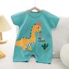 Summer Printed Newborn Baby Cotton Linen Bodysuits Boy and Girl Cartoon Romper Jumpsuit Soft Skin-friendly Thin Comfy Romper