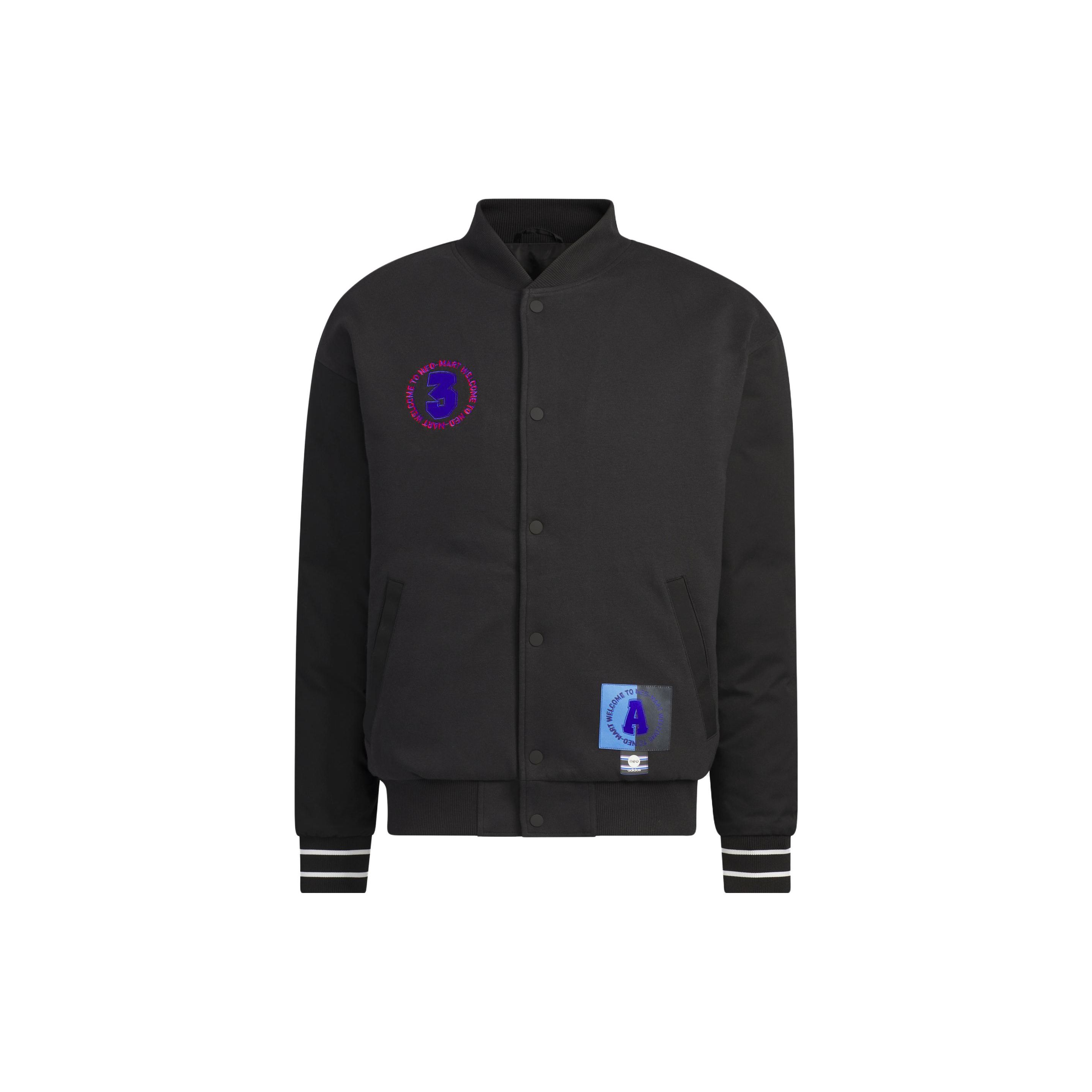 

adidas NEO Black Unisex Baseball Collar Casual Padded Jacket IK5427 M