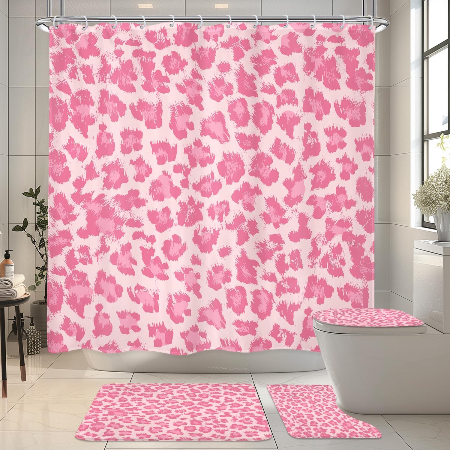 

Navy Blue Leopard Print Shower Curtain 60Wx72H Inches Wild Safari Skin Pattern Powerful Cheetah Panthera Fur Wildlif 120x180cm