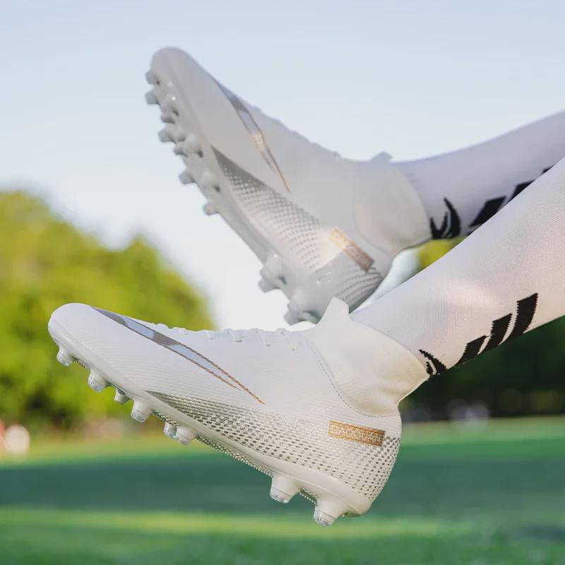 Children's Football Shoes with Long and Short Spikes for Training and Sports