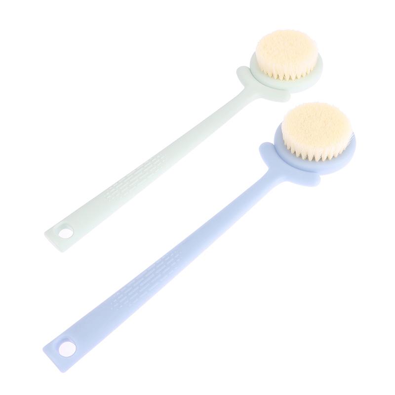 

Щетка для ванны с длинной ручкой, мягкий душ для спины, отшелушивающий скруббер для кожи, массажер