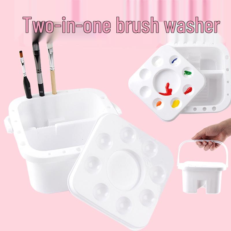 Portable 5-in-1 Watercolor Palette & Brush Washer Bucket