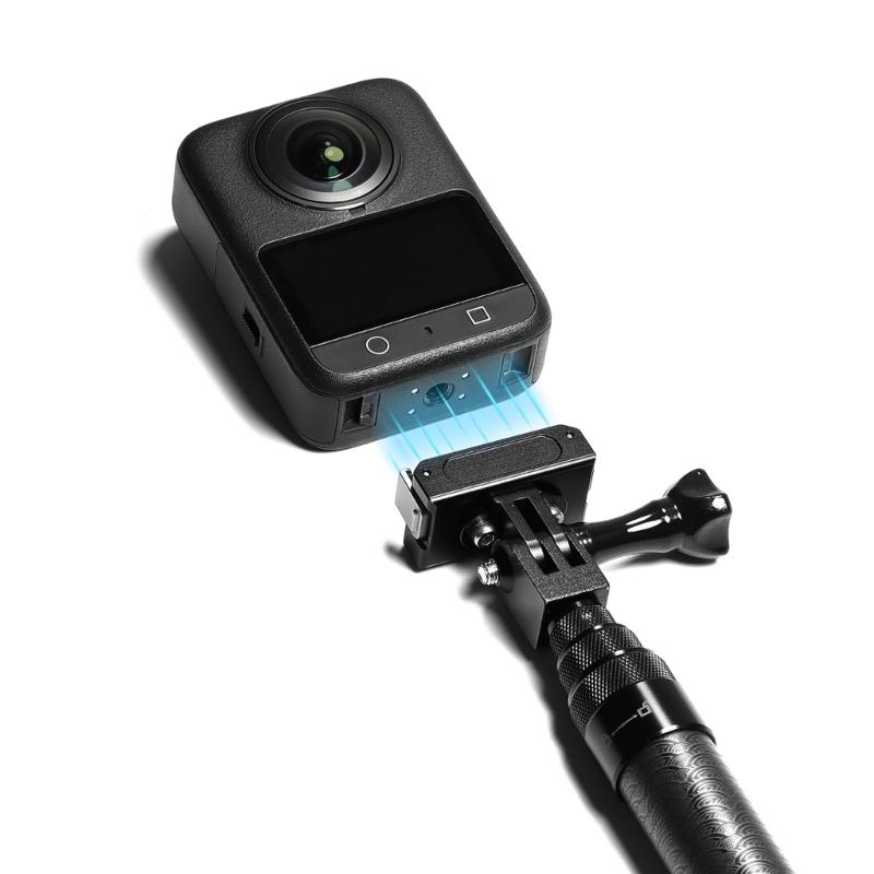Leichter Selfie-Stick aus Kohlefaser für 360-Kameras Unsichtbares Design Verstellbare Länge Stabilität Einfache Bedienung