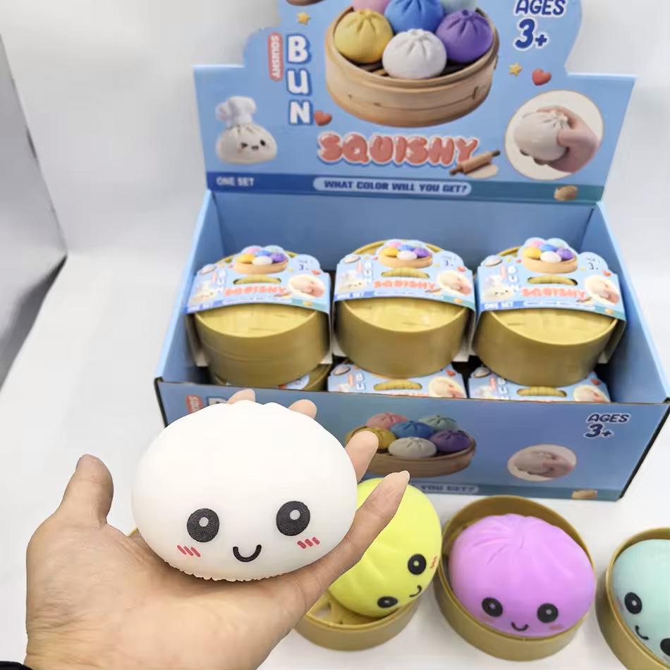 Discover Intime Colorful Simulated Dumpling Squishy Relaxing Relieve Anxiety Antistress Enhance Happiness Reusable Rebound Squeeze Reliever Playthings