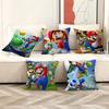 Game M-Mario-O Cartoon Pillow Anime Pillow Sofa Bed Head Pillow Cover Cushion Cover 45X45 Cm Fashion