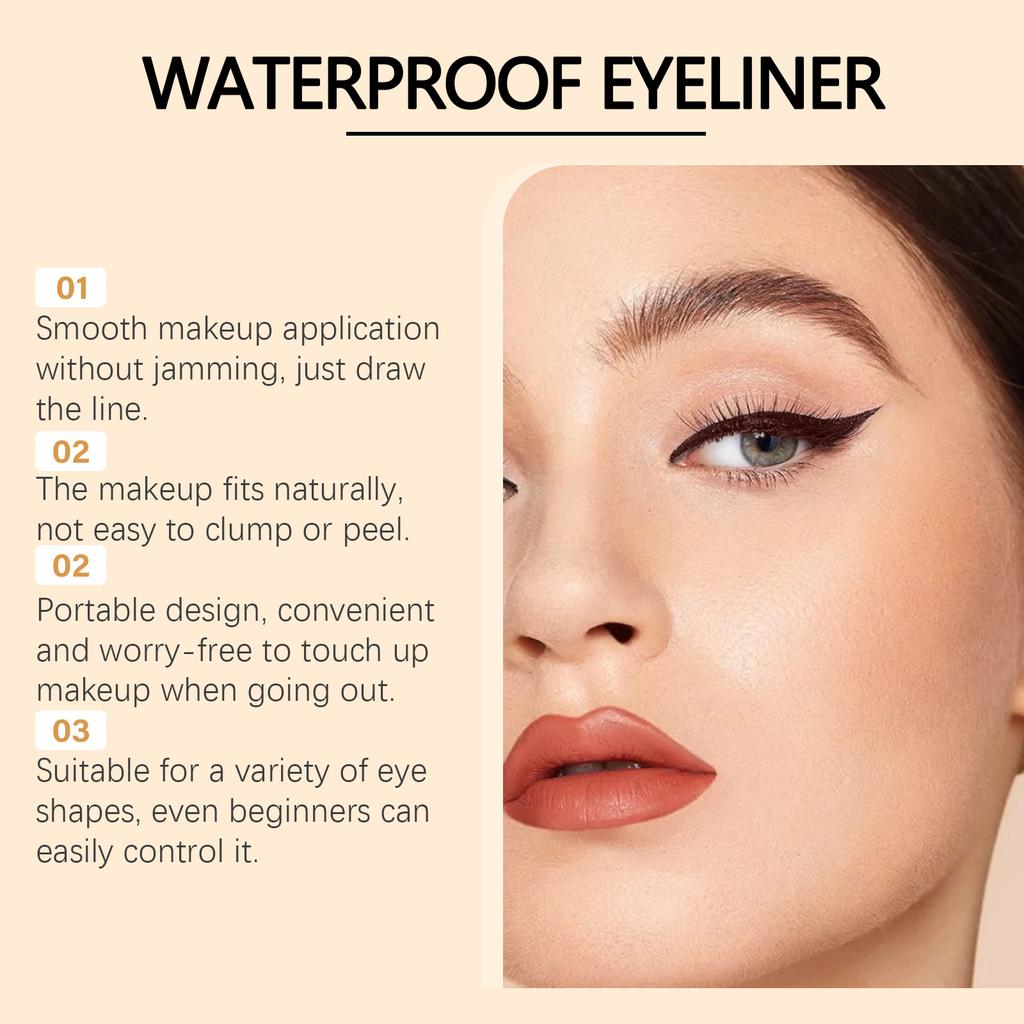 Plum-colored eyeliner Waterproof, non-fading, silky smooth eyeliner gel pen for eye makeup