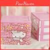 Unicorn Leopard Melody Pattern Three Layer Drawer Style Box Storage