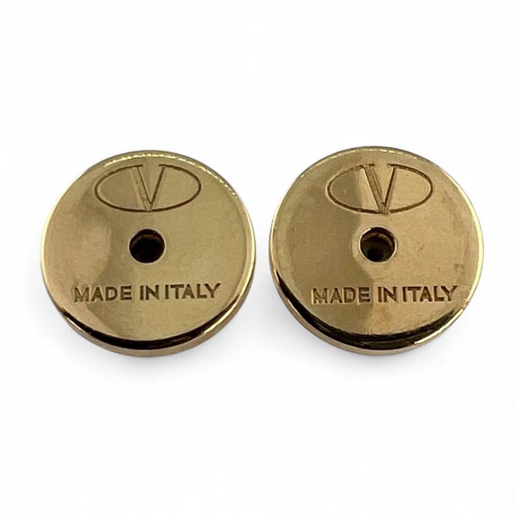 Valentino Garavani Pierce V Logo Signature Binaural złoty Damski ZW2J0G76MET Używany