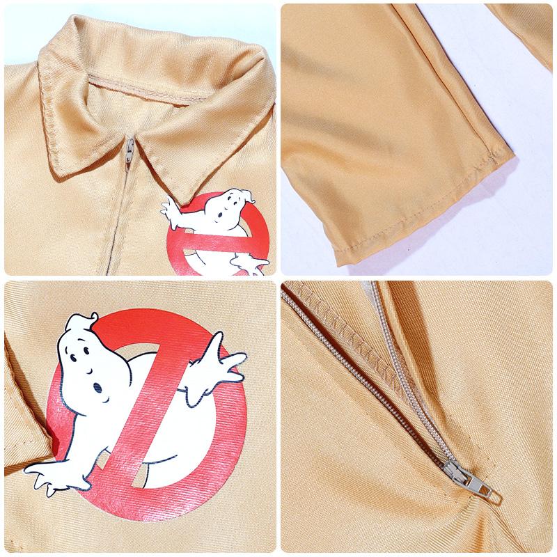 Ghostbusters Movie Kids Adults Cosplay Costume with Proton Pack Halloween Christmas Carnival Theme Party Clothes Fans Collection
