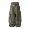 2026 American Outdoor Camo Cargo Pants Loose Fit Straight Leg Trousers Men Women