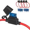 5/10pcs In Line Car Mini Blade Adapter Fuse Holder Splash-proof for 12V Wire Cutoff Switch Socket Damp Proof Splash Fuses4