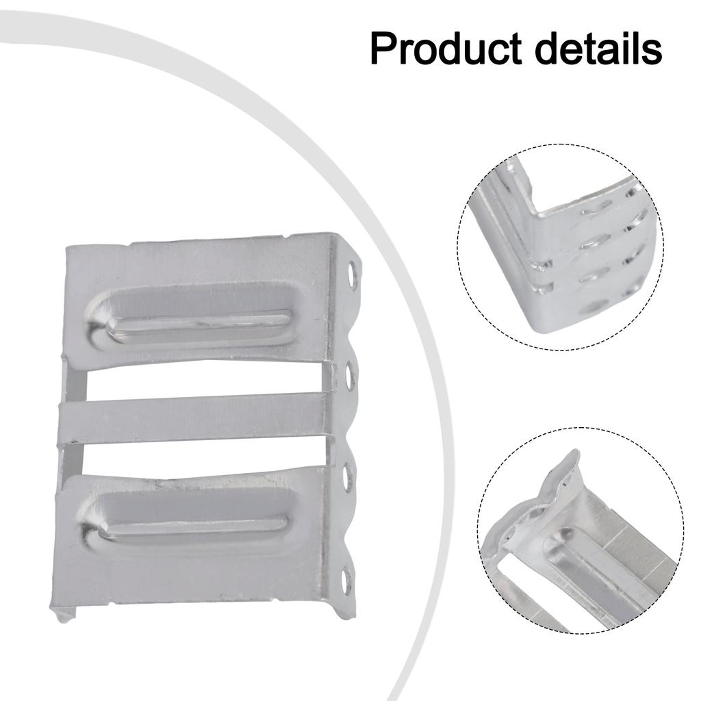 For Solar Panel Installations Aluminum Alloy Clip Multi-environment Drainage Clamp Silver Aluminum Alloy Material