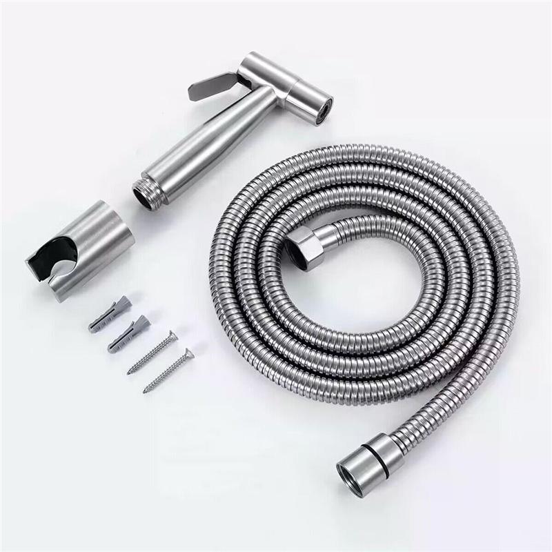 304 High-Pressure Toilet Bidet Sprayer Set with Faucet and Nozzle