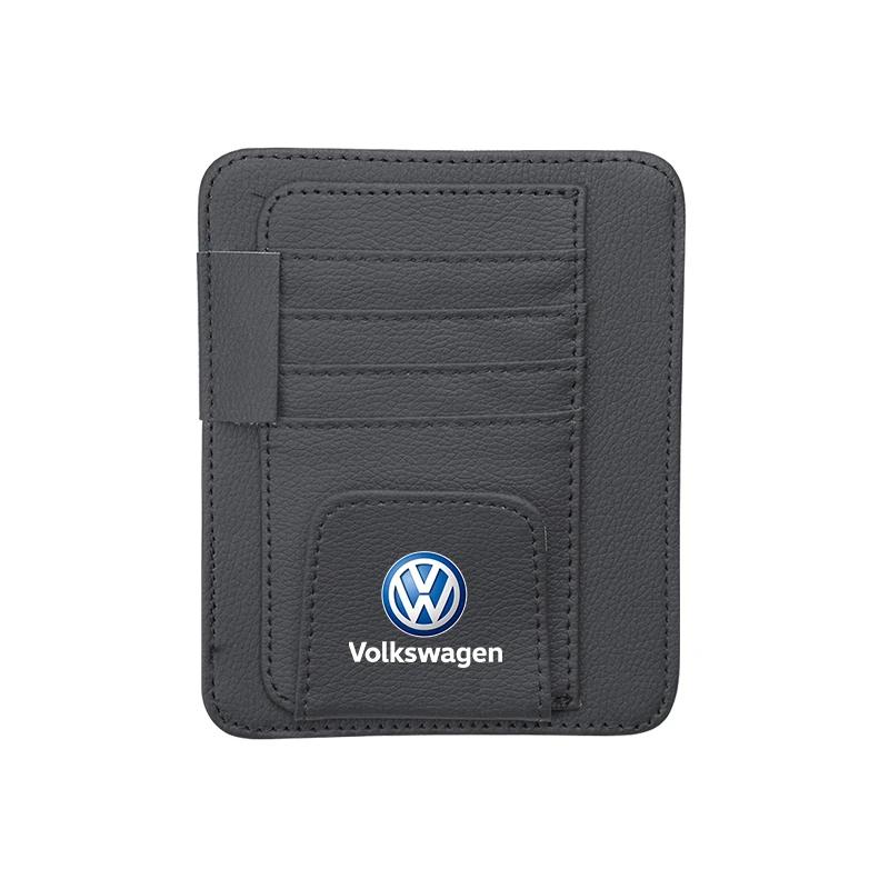 

Hot Suede Car Sun Visor Driving License Protective Cover Sunglasses Storage Bag Wallet For Volkswagen Jetta Golf Passat Jetta Ti чёрный