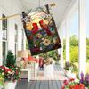 1pc Vibrant Stained Glass Cardinal Garden Flag , Double-Sided, Durable Polyester, Outdoor Lawn & Courtyard Decoration, No Power Needed, Garden Flags F