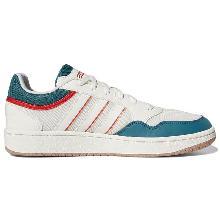 Adidas Neo Hoops 3.0 Fabric Comfortable Non-Slip Durable Low-Top Skate Shoes Men Sneakers White Blue GZ3805